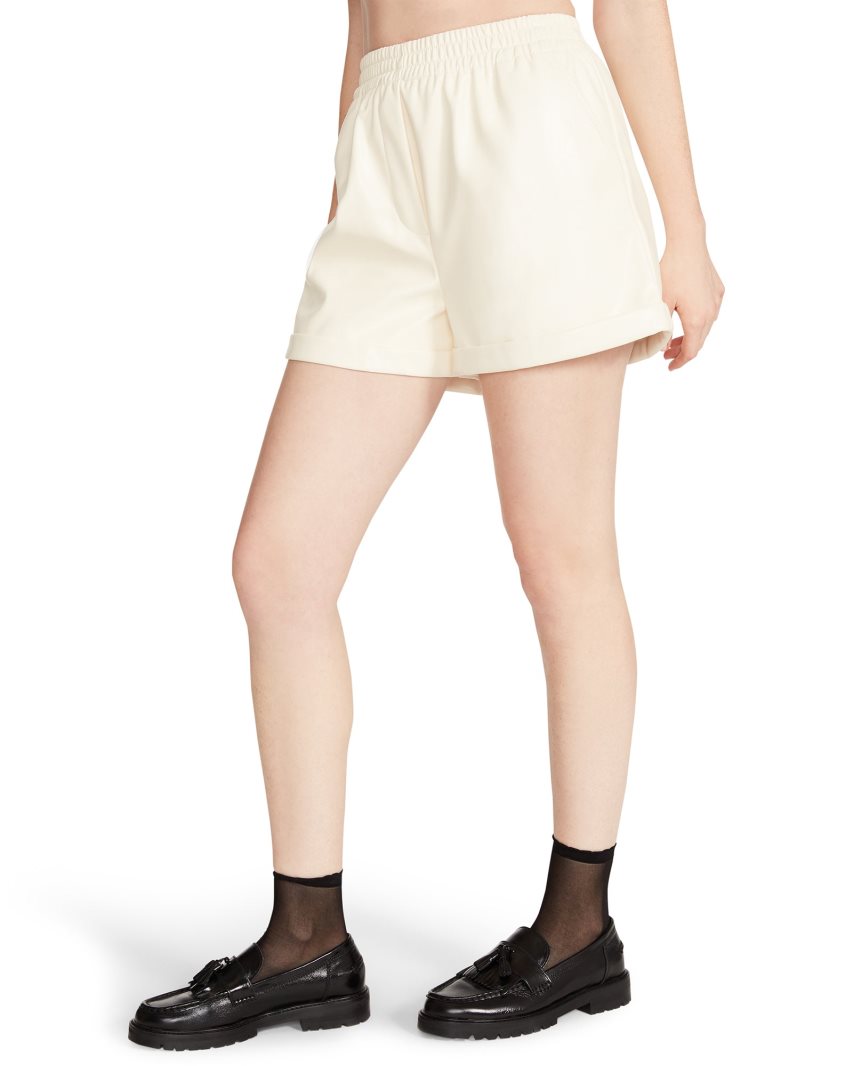 Cream Steve Madden Fonda Vanilla Women's Shorts | PH 0712QYN